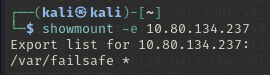 Showmount Output